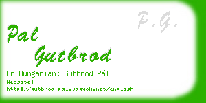 pal gutbrod business card